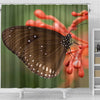 Butterfly Print Shower Curtains