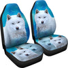 Amazing Hokkaido Dog Print Car Seat Covers