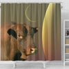 Senepol Cattle (Cow) Print Shower Curtain