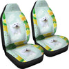 Cute Maltese Dog Print Car Seat Covers