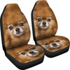 Pomeranian Dog Print Car Seat Covers