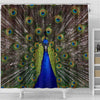 Lovely Peacock Bird Print Shower Curtains