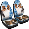 Papillon Dog Print Car Seat Covers