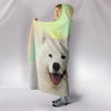 Samoyed dog Print Hooded Blanket