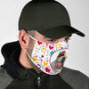 Cute Bulldog Print Face Mask