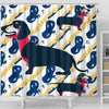 [AI Generated] Dachshund From Washington Print Shower Curtains