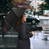 Boston Terrier Black Print Umbrellas