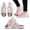 Sheepadoodle Dog Floral Print Sneakers
