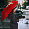 Chinese Crested Dog Red Print Umbrellas