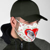 Shih Tzu In Heart Print Face Mask