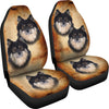 Cute Finnish Lapphund Print Car Seat Covers