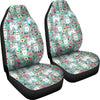 Shih Tzu Dog Floral Print Car Seat Covers