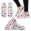 California Spangled Cat Paws Patterns Print Sneakers