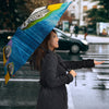 Cute Blue And Yellow Macaw Parrots Print Umbrellas