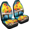 Sun Conure (The Sun Parakeet) Parrot Print Car Seat Covers