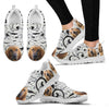 Bloodhound Dog On Designer Print Running Shoes