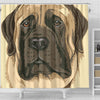 English Mastiff Dog Print Shower Curtain