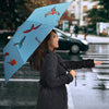 Flying Parrots Print Umbrellas