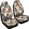 Cesky Terrier Dog Print Car Seat Covers