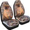 Bullmastiff Dog With Paw Print Car Seat Covers