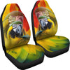 Blue and Yellow Macaw Print Car Seat Covers