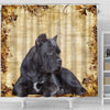 Cute Cane Corso Print Shower Curtains