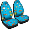 Cute Fish Patterns Print Car Seat Covers