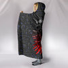 Gun And Skull Print Limited Edition Hooded Blanket