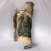 English Mastiff dog Print Hooded Blanket