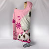 Cute Himalayan guinea pig Print Hooded Blanket