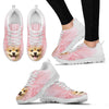 Pomeranian Floral Print Sneakers