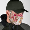 Norwich Terrier Floral Print Face Mask