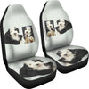 Cute Old English Sheepdog Print Car Seat Covers