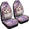 Cute Scottish Fold Cat Print Car Seat Covers