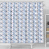 Kuvasz Dog Pattern Print Shower Curtain