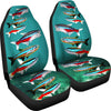Neon Tetra Fish Print Car Seat Covers