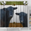 Galloway Cattle (Cow) Print Shower Curtain