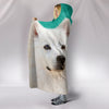 American Eskimo Dog Print Hooded Blanket