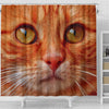 Lovely Cat Face Print Shower Curtains