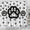 Dog Paws Print Shower Curtain