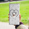 Pug Paws Print Women's Leather Wallet