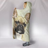 French Bulldog Print Hooded Blanket