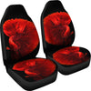 Red Betta Fish Print Car Seat Covers