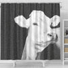 Brown Swiss cattle (Cow) Print Shower Curtain