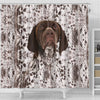 German Shorthaired Pointer Print Shower Curtain