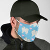 Samoyed Dog Love Patterns Print Face Mask