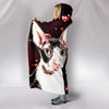 Cornish Rex Cat Love bubbles Print Hooded Blanket