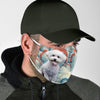 Bichon Frise Print Face Mask