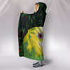 Lovely Amazon Parrot Print Hooded Blanket