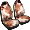 Cute Hereford Calf Print Car Seat Covers